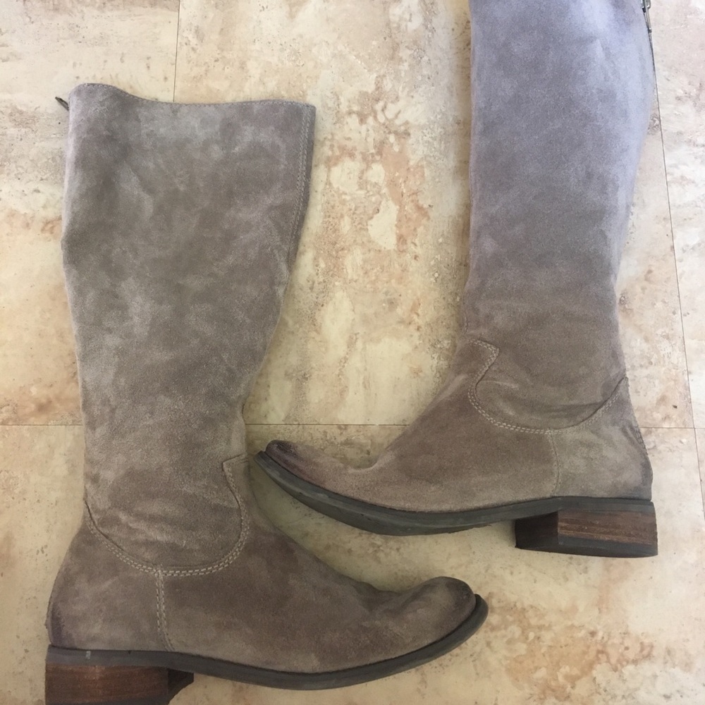 Dolce Vita gray faux suede boots size 10